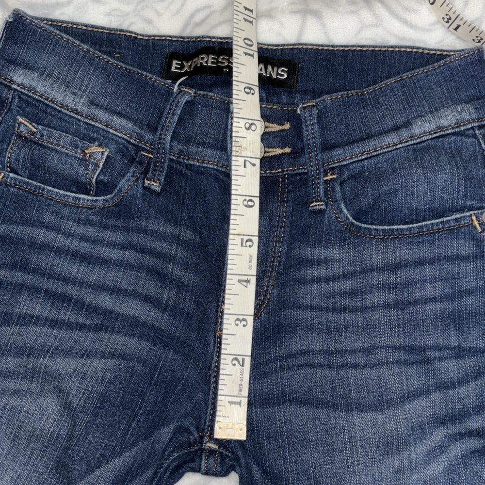 Express jeans cropped legging.  Mid rise. Size 00 - Picture 13 of 14
